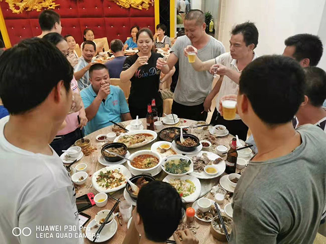 安檢設備工廠,娛樂活動,聚餐