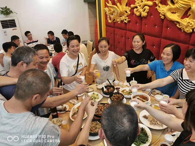 安檢設備工廠,娛樂活動,聚餐