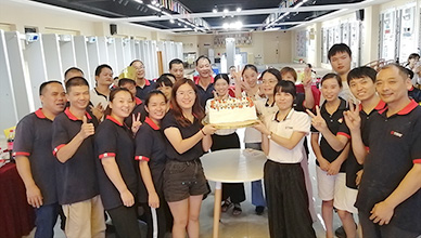 中安諧8月員工生日派對分別在河源和深圳舉行
