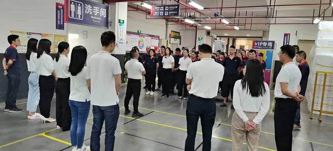 中安諧實地反饋晨會落實情況