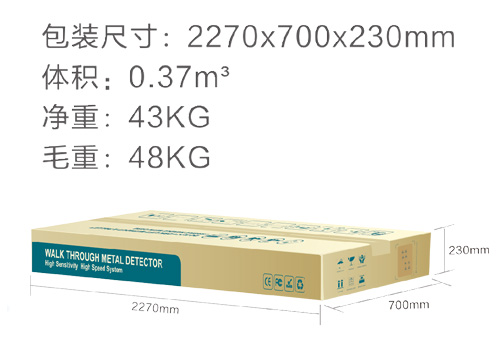 400高精度系列通過式金屬探測安檢門