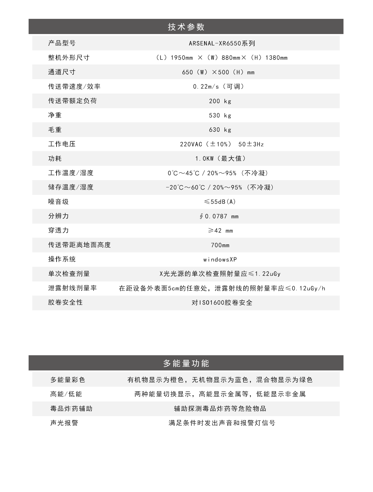 公檢法適用X光安檢機