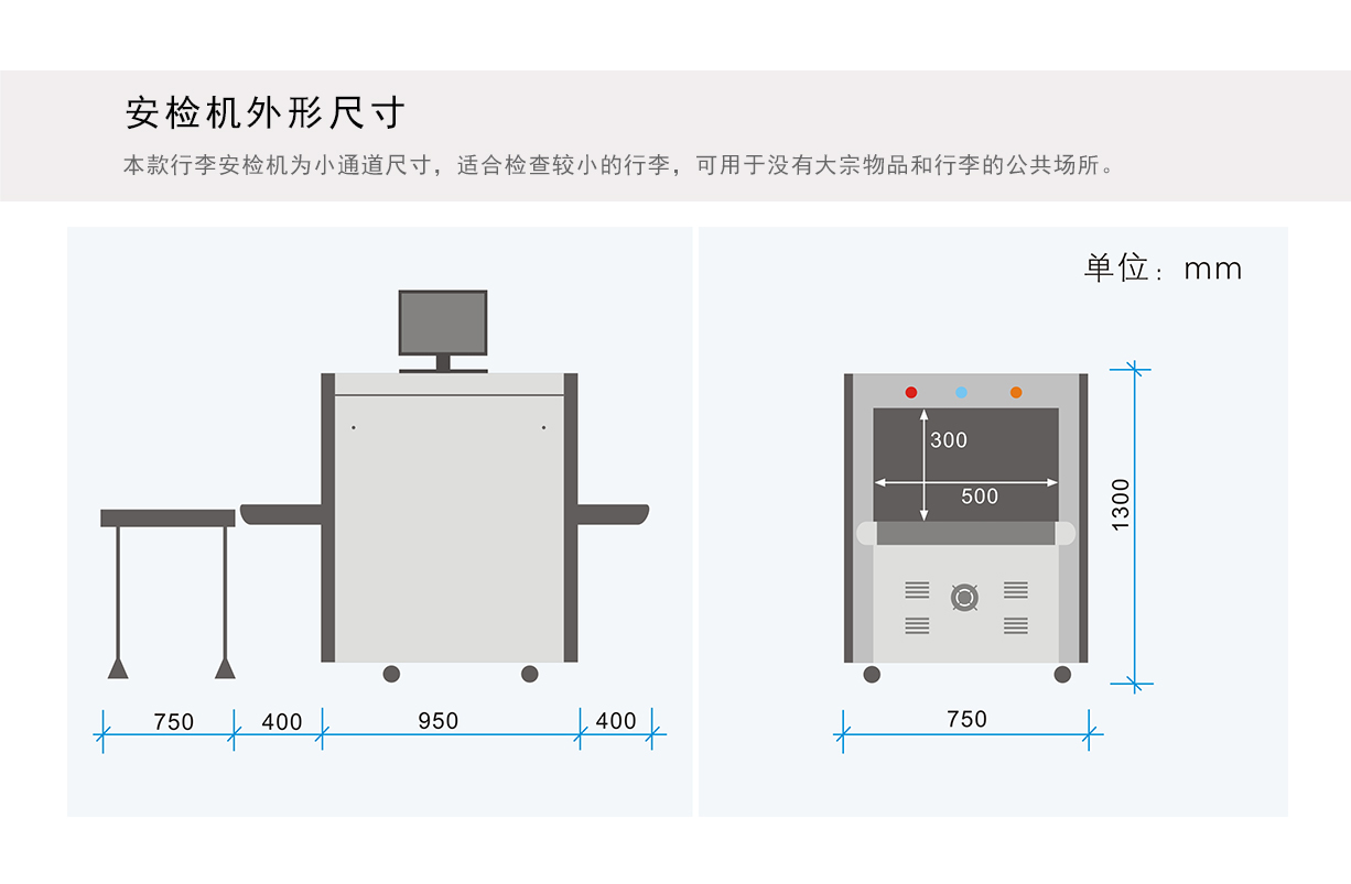 車站物流公檢法適用高性能安檢機
