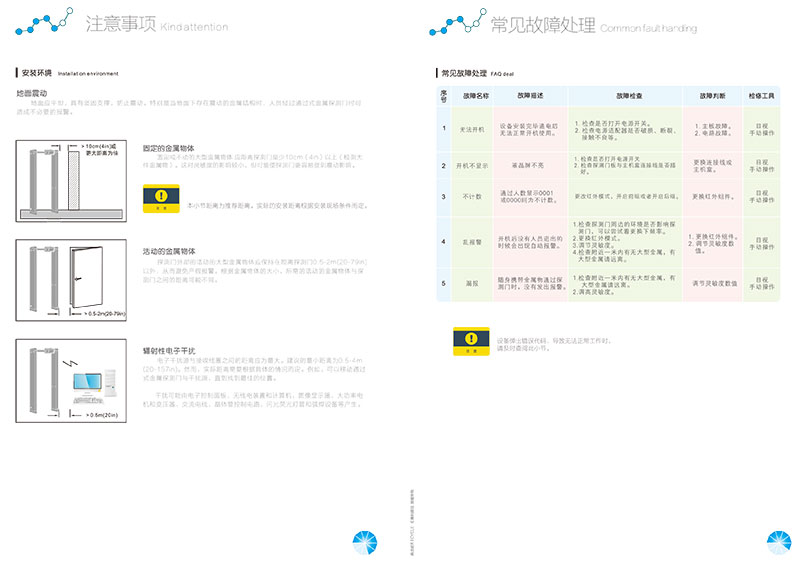 2018,數碼管主機盒,安檢門中方說明書,中安諧