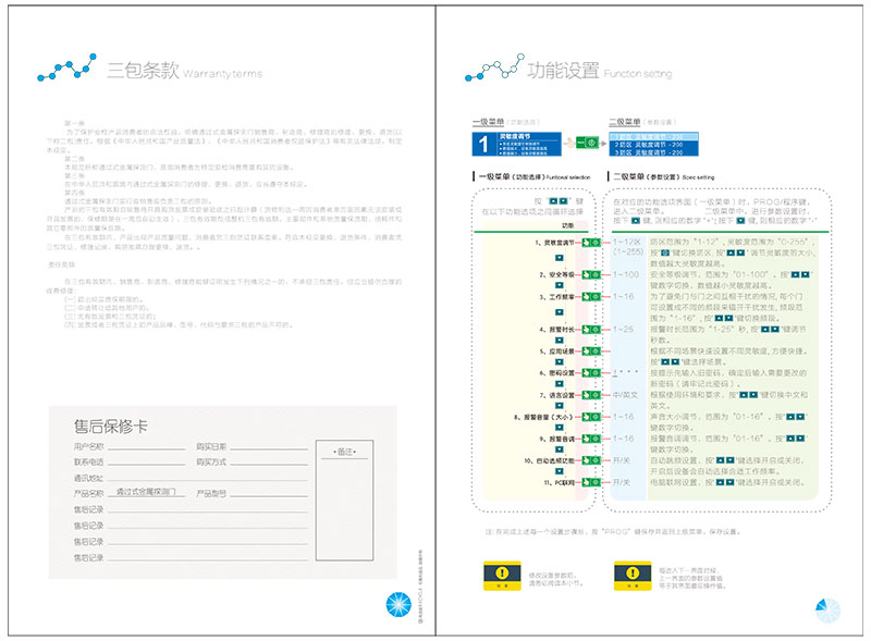 2018,小液晶主機盒,安檢門中文說明書,中安諧