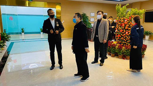 河源市源城區委書記鄧卓文到中安諧考察關懷