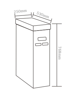  隨身物品分流/安檢應急供電系統尺寸