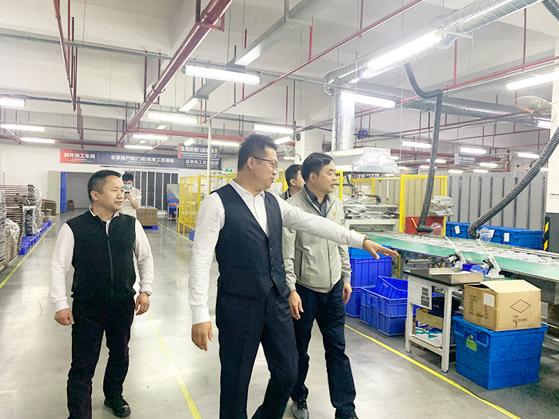 工業園區領導歐陽書記蒞臨視察復工復產工作